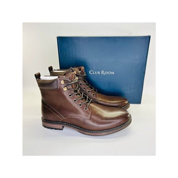 Club Room Leather Ankle Boots Tan main image 6